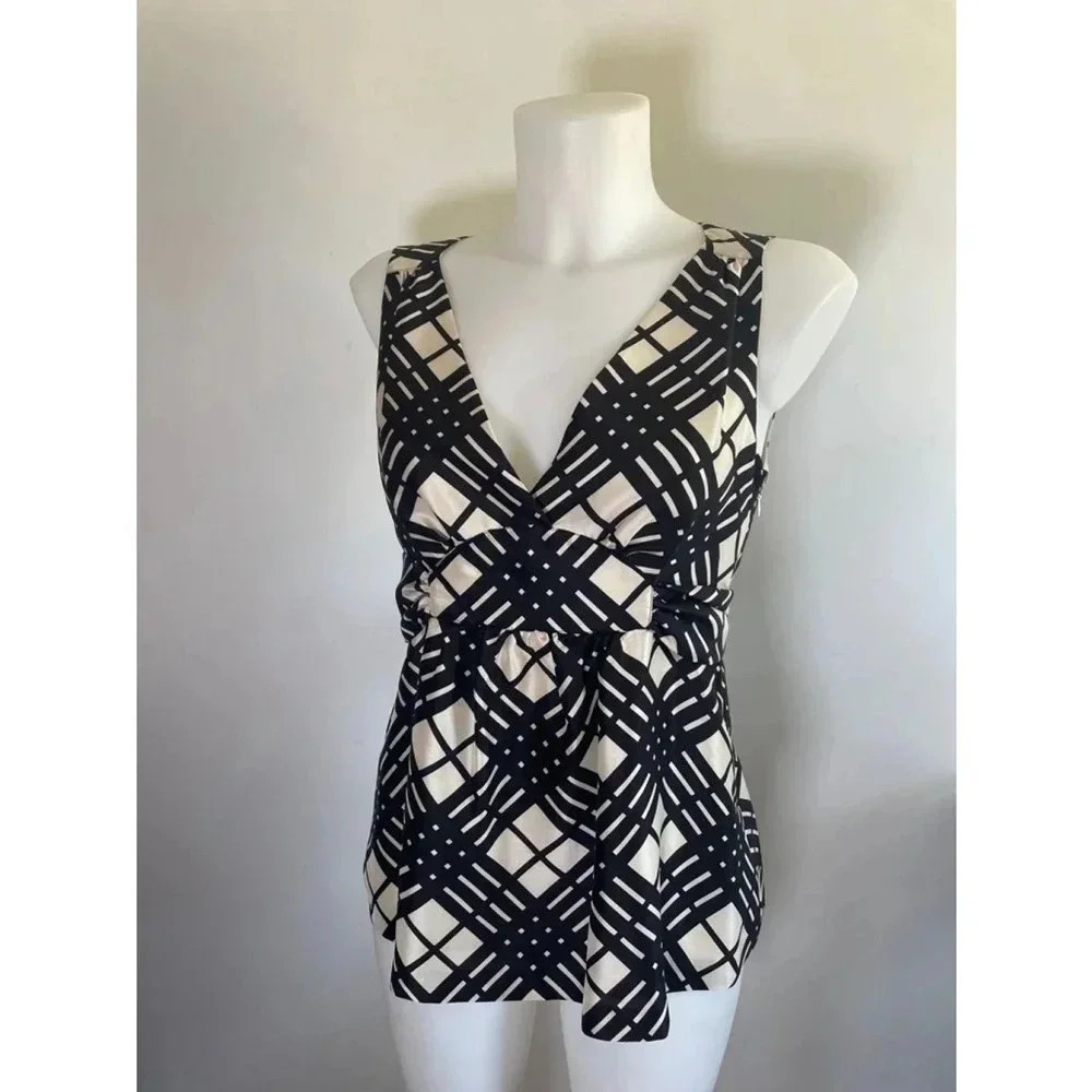 Women's J. crew Silk Tank Tie Top, Size 2 Small EUC! 0210